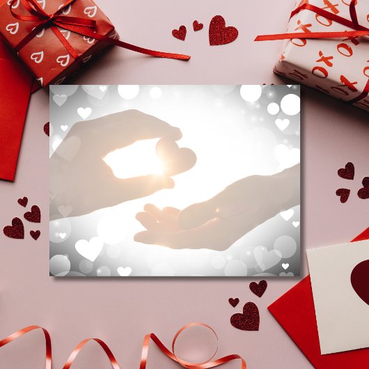 Cartes Pour Fêtes Annuelles Lumière éternelle de l'amour Saint-Valentin