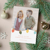 Cartes Pour Fêtes Annuelles Lumières de bord rétro