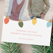 Cartes Pour Fêtes Annuelles Lumières de bord rétro