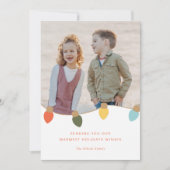 Cartes Pour Fêtes Annuelles Lumières de bord rétro (Devant)