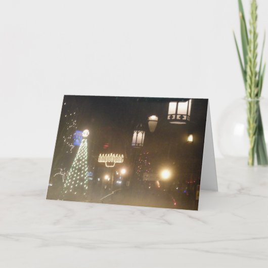 Cartes Pour Fêtes Annuelles Lumières de Brooklyn (Devant)