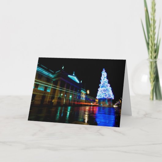 Cartes Pour Fêtes Annuelles Lumières de Dublin (Devant)