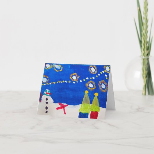 Cartes Pour Fêtes Annuelles Lumières de fête (Devant)