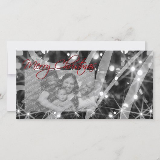 Cartes Pour Fêtes Annuelles Lumières de Noël (Devant)