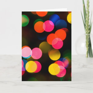 Cartes Pour Fêtes Annuelles Lumières de Noël Abstrait