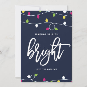 Cartes Pour Fêtes Annuelles Lumières de Noël Brillantes et Colorées Fêtes