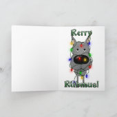Cartes Pour Fêtes Annuelles Lumières de Noël de great dane (Intérieur)