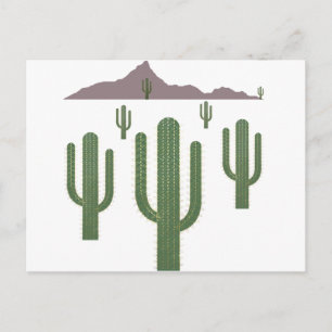 Cartes Pour Fêtes Annuelles Lumières de Noël du Saguaro