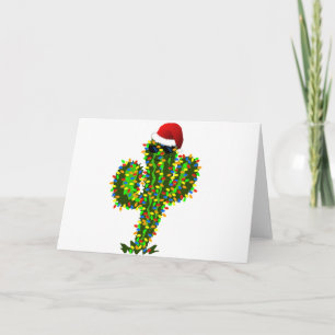 Cartes Pour Fêtes Annuelles Lumières de Noël du Saguaro