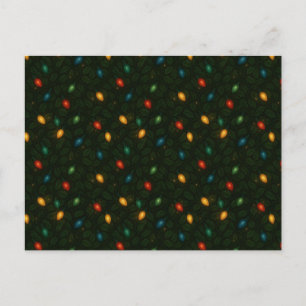 Cartes Pour Fêtes Annuelles Lumières de Noël enveloppées dans des feuilles de