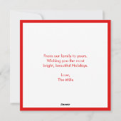 Cartes Pour Fêtes Annuelles Lumières de Noël Merry & Bright  (Dos)