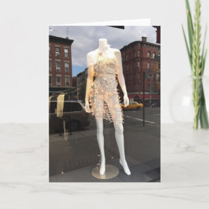 Cartes Pour Fêtes Annuelles Lumières de Noël NYC Fenêtre de Noël Mannequin