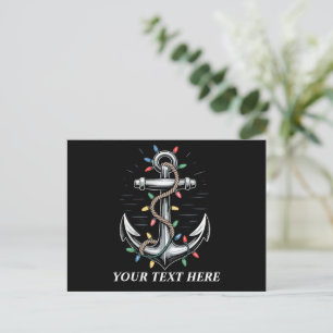 Cartes Pour Fêtes Annuelles Lumières de Noël personnalisées Voilier