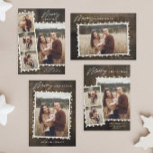 Cartes Pour Fêtes Annuelles Lumières de Noël rustiques