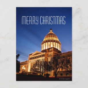 Cartes Pour Fêtes Annuelles Lumières de Noël sur le capitol, Little Rock