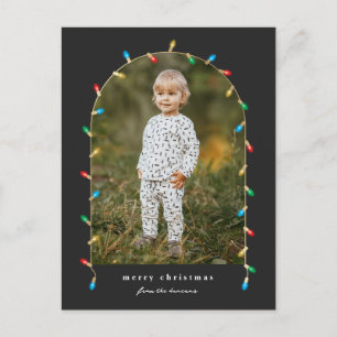 Cartes Pour Fêtes Annuelles Lumières de Noël Vintage Arche photo