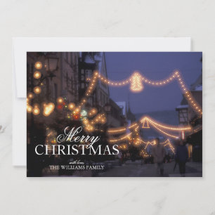 Cartes Pour Fêtes Annuelles Lumières du marché de Noël