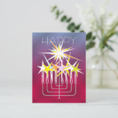 CARTES POUR FÊTES ANNUELLES LUMIÈRES HANOUKKA (Debout devant)