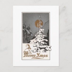 Cartes Pour Fêtes Annuelles Lune de Noël