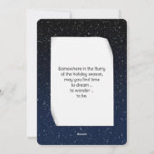 Cartes Pour Fêtes Annuelles Lune de Noël sur Pine Bough (Dos)