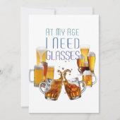 Cartes Pour Fêtes Annuelles Lunettes de bière SlipperyJoe’s pilsner lunettes s (Devant)