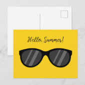 Cartes Pour Fêtes Annuelles Lunettes de soleil de dessin cool | Ajouter du tex (Devant / Derrière)