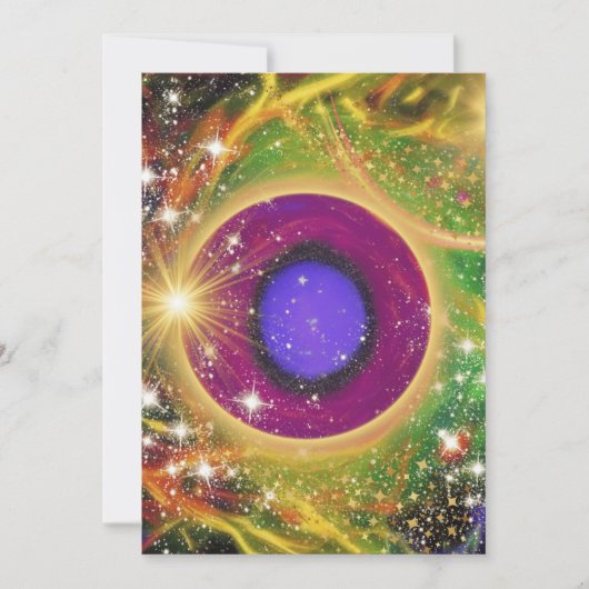 Cartes Pour Fêtes Annuelles L'Univers (Devant)
