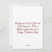 Cartes Pour Fêtes Annuelles Lupercalia Handsome Wolf Valentines Day (Dos)