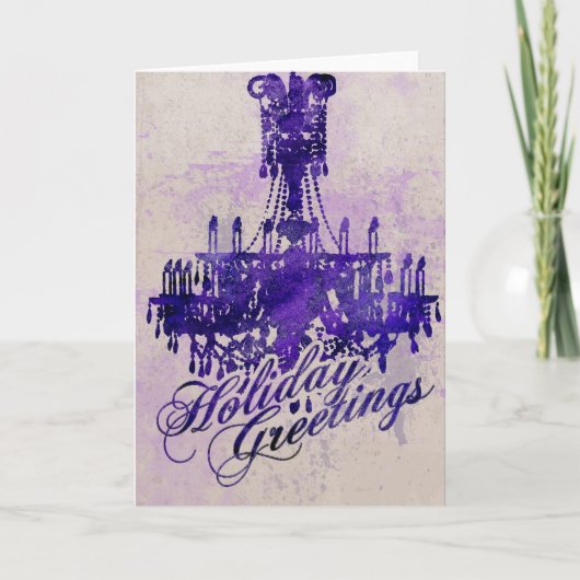 Cartes Pour Fêtes Annuelles Lustre de vacances (Devant)