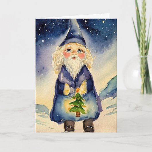 Cartes Pour Fêtes Annuelles lutin de voeux de Noël (Devant)