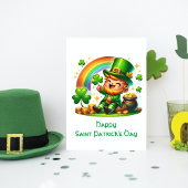 Cartes Pour Fêtes Annuelles Lutin joyeux : Fête de la Saint-Patrick