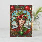 Cartes Pour Fêtes Annuelles Lutinde Noël Steampunk (Debout devant)
