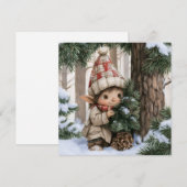 Cartes Pour Fêtes Annuelles Lutine de cache-cache (Devant / Derrière)