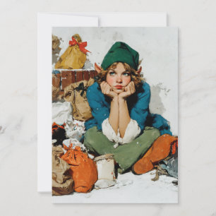 Cartes Pour Fêtes Annuelles Lutine Fantaisiste Parmi les Sacs Cadeaux