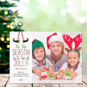 Cartes Pour Fêtes Annuelles Lutine Fantaisiste SAISON POUR ÊTRE JOYEUX