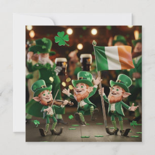 Cartes Pour Fêtes Annuelles Lutins chanceux saint Patrick