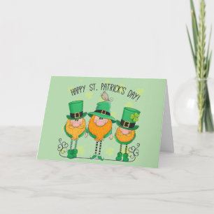 Cartes Pour Fêtes Annuelles Lutins de la Saint-Patrick