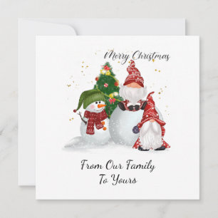 Cartes Pour Fêtes Annuelles Lutins de Noël