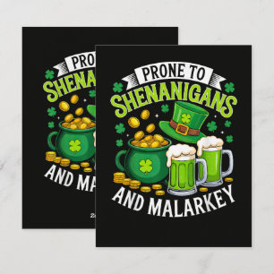 Cartes Pour Fêtes Annuelles Lutins irlandais Saint-Patrick enclin aux farces