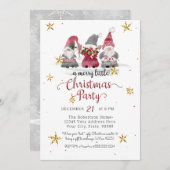 Cartes Pour Fêtes Annuelles Lutins Rouges Aiment Joie Paix Renne Joyeux Noël (Devant / Derrière)