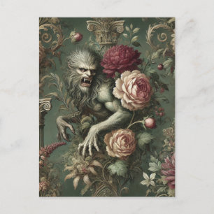 Cartes Pour Fêtes Annuelles Lycanthropique Verdoyant – Gothique Victorien