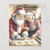 Cartes Pour Fêtes Annuelles M. et Mme Clause Joli Noël Personnalisé (Devant)