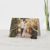 Cartes Pour Fêtes Annuelles M. Et Mme First Marié Mariage photo de Noël (Dos)