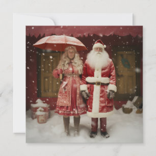 Cartes Pour Fêtes Annuelles M. et Mme le Père Noël