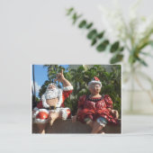 Cartes Pour Fêtes Annuelles M. et Mme Santa Claus (Debout devant)