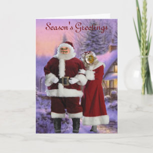 Cartes Pour Fêtes Annuelles M. & Mme Claus