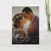 Cartes Pour Fêtes Annuelles M. & Mme Elegant S'épanouit Merrily Jamais Après L (Devant)