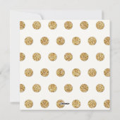 Cartes Pour Fêtes Annuelles M. & Mme Gold Shimmering Parties scintillant Photo (Dos)