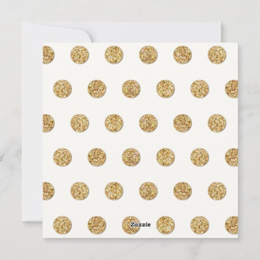 Cartes Pour Fêtes Annuelles M. & Mme Gold Shimmering Parties scintillant Photo (Dos)