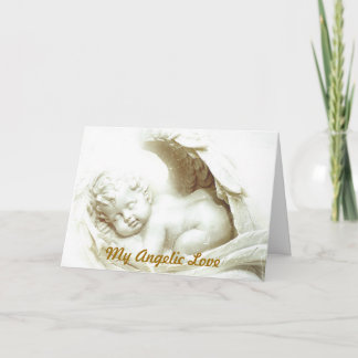 Cartes Pour Fêtes Annuelles Ma Carte-Personnaliser angélique de salutation